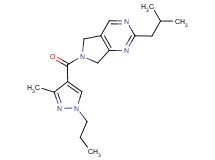 2-isobutyl-6-[(3-methyl-1-propyl-1H-pyrazol-4-yl)carbonyl]-6,7-dihydro-5H-pyrrolo[3,4-d]pyrimidine