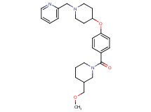 2-{[4-(4-{[3-(methoxymethyl)-1-piperidinyl]carbonyl}phenoxy)-1-piperidinyl]methyl}pyridine