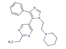 2-ethyl-5-[4-phenyl-1-(2-piperidin-1-ylethyl)-1H-imidazol-5-yl]pyrimidine