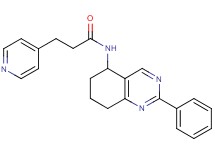 N-(2-phenyl-5,6,7,8-tetrahydro-5-quinazolinyl)-3-(4-pyridinyl)propanamide
