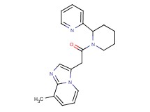 8-methyl-3-{2-oxo-2-[2-(2-pyridinyl)-1-piperidinyl]ethyl}imidazo[1,2-a]pyridine