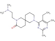 2-[2-(dimethylamino)ethyl]-8-(5-ethyl-2,6-dimethyl-4-pyrimidinyl)-2,8-diazaspiro[5.5]undecan-3-one