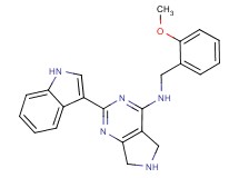 2-(1H-indol-3-yl)-N-(2-methoxybenzyl)-6,7-dihydro-5H-pyrrolo[3,4-d]pyrimidin-4-amine