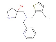 3-{[[(3-methyl-2-thienyl)methyl](2-pyridinylmethyl)amino]methyl}-3-pyrrolidinol dihydrochloride