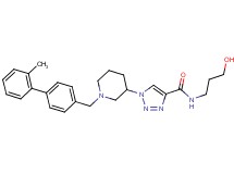 N-(3-hydroxypropyl)-1-{1-[(2'-methyl-4-biphenylyl)methyl]-3-piperidinyl}-1H-1,2,3-triazole-4-carboxamide