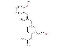 2-{1-isobutyl-4-[(8-methoxy-2-quinolinyl)methyl]-2-piperazinyl}ethanol