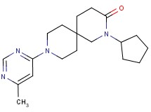 2-cyclopentyl-9-(6-methylpyrimidin-4-yl)-2,9-diazaspiro[5.5]undecan-3-one