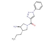 (3R*,4S*)-1-[(1-phenyl-1H-1,2,3-triazol-4-yl)carbonyl]-4-propylpyrrolidin-3-amine