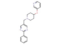 2-phenyl-5-{[4-(pyridin-3-yloxy)piperidin-1-yl]methyl}pyrimidine