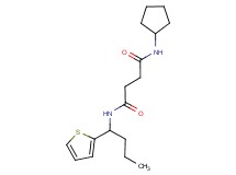 N-cyclopentyl-N'-[1-(2-thienyl)butyl]succinamide