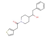 2-phenyl-1-[1-(3-thienylacetyl)-4-piperidinyl]ethanol