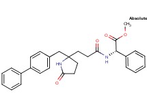 methyl (2S)-({3-[2-(4-biphenylylmethyl)-5-oxo-2-pyrrolidinyl]propanoyl}amino)(phenyl)acetate