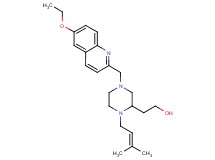 2-[4-[(6-ethoxy-2-quinolinyl)methyl]-1-(3-methyl-2-buten-1-yl)-2-piperazinyl]ethanol