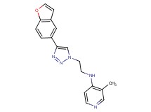 N-{2-[4-(1-benzofuran-5-yl)-1H-1,2,3-triazol-1-yl]ethyl}-3-methylpyridin-4-amine