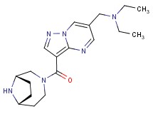 ({3-[(1S*,6R*)-3,9-diazabicyclo[4.2.1]non-3-ylcarbonyl]pyrazolo[1,5-a]pyrimidin-6-yl}methyl)diethylamine