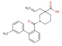 3-allyl-1-[(3'-methylbiphenyl-2-yl)carbonyl]piperidine-3-carboxylic acid