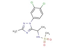 N-{1-[1-(3,4-dichlorophenyl)-3-methyl-1H-1,2,4-triazol-5-yl]ethyl}methanesulfonamide
