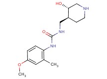 N-{[(3S*,4S*)-3-hydroxypiperidin-4-yl]methyl}-N'-(4-methoxy-2-methylphenyl)urea