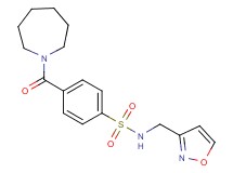 4-(1-azepanylcarbonyl)-N-(3-isoxazolylmethyl)benzenesulfonamide