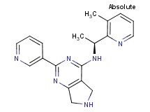 N-[(1S)-1-(3-methyl-2-pyridinyl)ethyl]-2-(3-pyridinyl)-6,7-dihydro-5H-pyrrolo[3,4-d]pyrimidin-4-amine