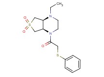 (4aR*,7aS*)-1-ethyl-4-[(phenylthio)acetyl]octahydrothieno[3,4-b]pyrazine 6,6-dioxide