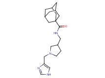 N-{[1-(1H-imidazol-4-ylmethyl)pyrrolidin-3-yl]methyl}adamantane-1-carboxamide
