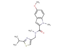N-[(2-isopropyl-1,3-thiazol-4-yl)methyl]-5-methoxy-N,1-dimethyl-1H-indole-2-carboxamide