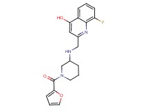 8-fluoro-2-({[1-(2-furoyl)piperidin-3-yl]amino}methyl)quinolin-4-ol