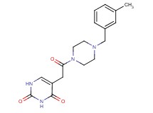 5-{2-[4-(3-methylbenzyl)-1-piperazinyl]-2-oxoethyl}-2,4(1H,3H)-pyrimidinedione
