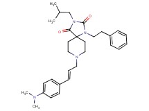 8-{(2E)-3-[4-(dimethylamino)phenyl]-2-propen-1-yl}-3-isobutyl-1-(2-phenylethyl)-1,3,8-triazaspiro[4.5]decane-2,4-dione