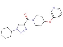 3-({1-[(1-cyclohexyl-1H-1,2,3-triazol-4-yl)carbonyl]-4-piperidinyl}oxy)pyridine