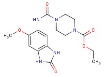 ethyl 4-{[(6-methoxy-2-oxo-2,3-dihydro-1H-benzimidazol-5-yl)amino]carbonyl}piperazine-1-carboxylate
