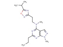 N-[2-(5-isopropyl-1,2,4-oxadiazol-3-yl)ethyl]-N,1-dimethyl-6-propyl-1H-pyrazolo[3,4-d]pyrimidin-4-amine