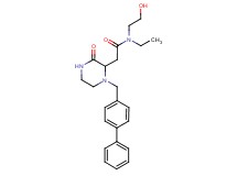2-[1-(4-biphenylylmethyl)-3-oxo-2-piperazinyl]-N-ethyl-N-(2-hydroxyethyl)acetamide