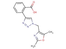 2-{1-[(2,5-dimethyl-1,3-oxazol-4-yl)methyl]-1H-1,2,3-triazol-4-yl}benzoic acid