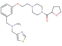 N-methyl-1-(3-{2-[4-(tetrahydro-2-furanylcarbonyl)-1-piperazinyl]ethoxy}phenyl)-N-(1,3-thiazol-4-ylmethyl)methanamine