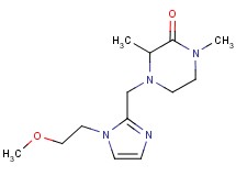 4-{[1-(2-methoxyethyl)-1H-imidazol-2-yl]methyl}-1,3-dimethylpiperazin-2-one