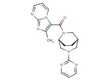 2-methyl-3-{[(1S*,5R*)-3-(2-pyrimidinyl)-3,6-diazabicyclo[3.2.2]non-6-yl]carbonyl}imidazo[1,2-a]pyrimidine