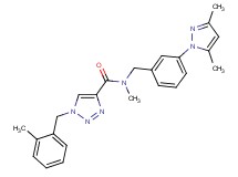 N-[3-(3,5-dimethyl-1H-pyrazol-1-yl)benzyl]-N-methyl-1-(2-methylbenzyl)-1H-1,2,3-triazole-4-carboxamide