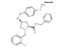 (4S)-1-(2-chlorobenzyl)-4-[(4-methoxybenzyl)amino]-N-(3-pyridinylmethyl)-L-prolinamide