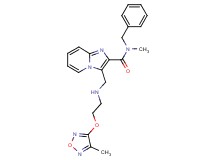 N-benzyl-N-methyl-3-[({2-[(4-methyl-1,2,5-oxadiazol-3-yl)oxy]ethyl}amino)methyl]imidazo[1,2-a]pyridine-2-carboxamide