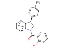 2-{[(2R*,3S*,6R*)-3-(4-methylphenyl)-1,5-diazatricyclo[5.2.2.0~2,6~]undec-5-yl]carbonyl}-3-pyridinol