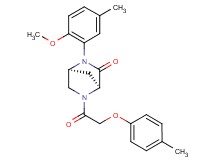 (1S*,4S*)-2-(2-methoxy-5-methylphenyl)-5-[(4-methylphenoxy)acetyl]-2,5-diazabicyclo[2.2.1]heptan-3-one