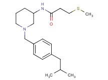 N-[1-(4-isobutylbenzyl)-3-piperidinyl]-3-(methylthio)propanamide