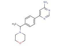 6-[4-(1-morpholin-4-ylethyl)phenyl]pyrimidin-4-amine