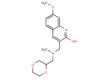 3-{[(1,4-dioxan-2-ylmethyl)(methyl)amino]methyl}-7-methoxy-2-quinolinol