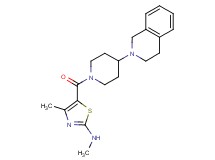 5-{[4-(3,4-dihydro-2(1H)-isoquinolinyl)-1-piperidinyl]carbonyl}-N,4-dimethyl-1,3-thiazol-2-amine