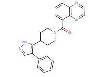 5-{[4-(4-phenyl-1H-pyrazol-5-yl)piperidin-1-yl]carbonyl}quinoxaline