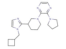 2-{3-[1-(cyclobutylmethyl)-1H-imidazol-2-yl]-1-piperidinyl}-3-(1-pyrrolidinyl)pyrazine
