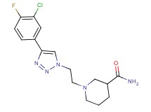 1-{2-[4-(3-chloro-4-fluorophenyl)-1H-1,2,3-triazol-1-yl]ethyl}piperidine-3-carboxamide